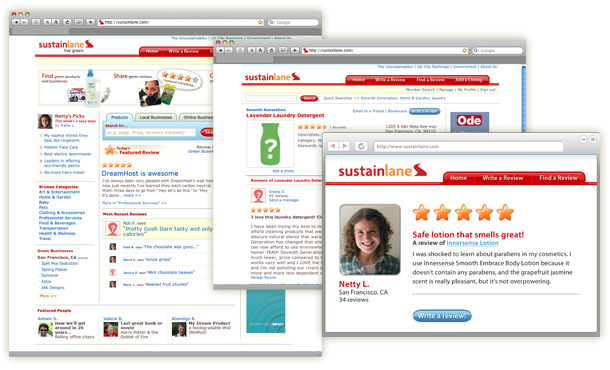 SustainLane.com Design