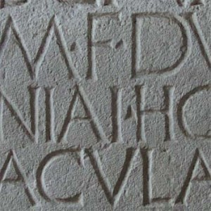 pompeii chiseled typography